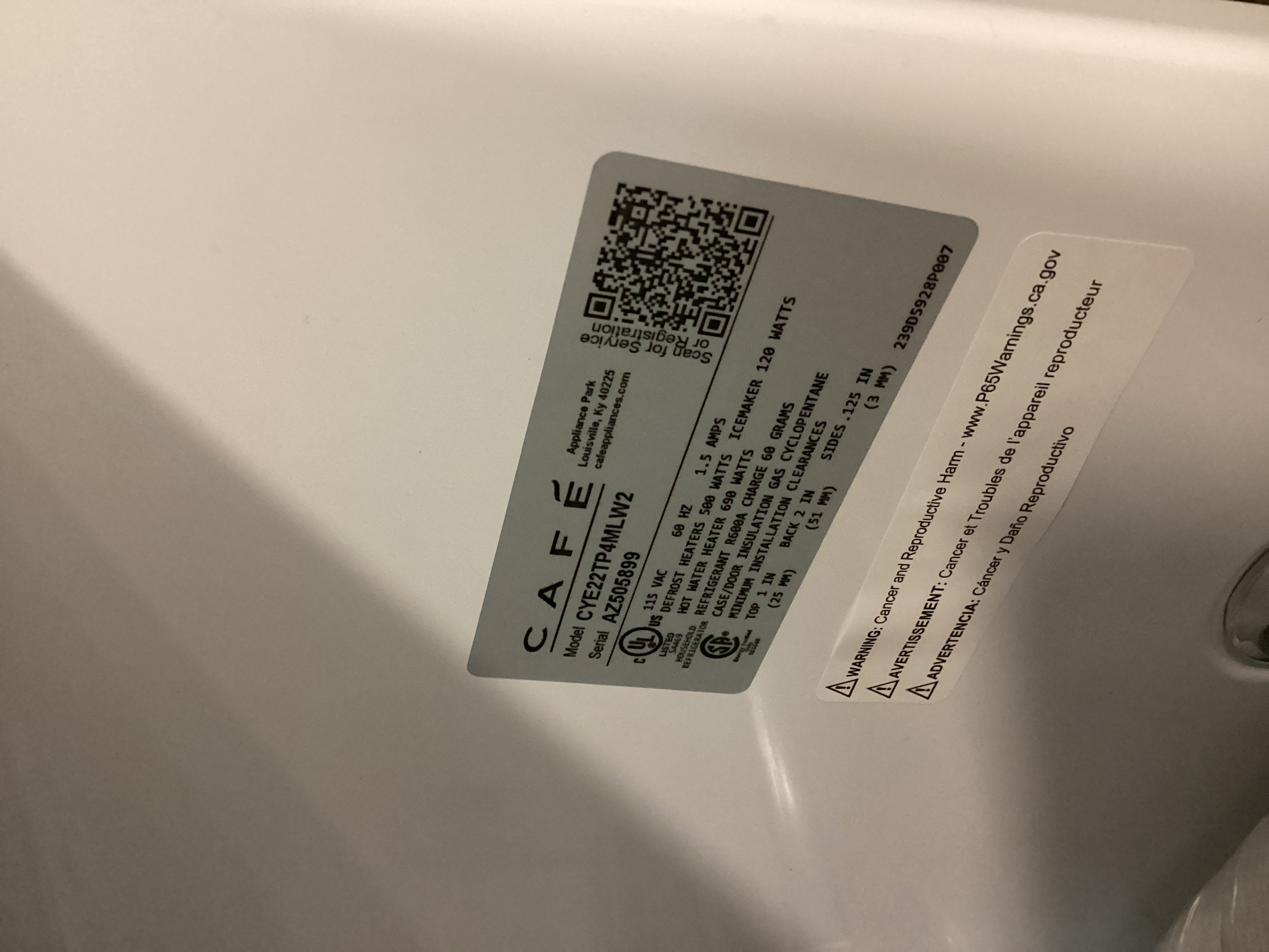 GE CYE22TP4MW2 - French Door Refrigerator at Doraville Store