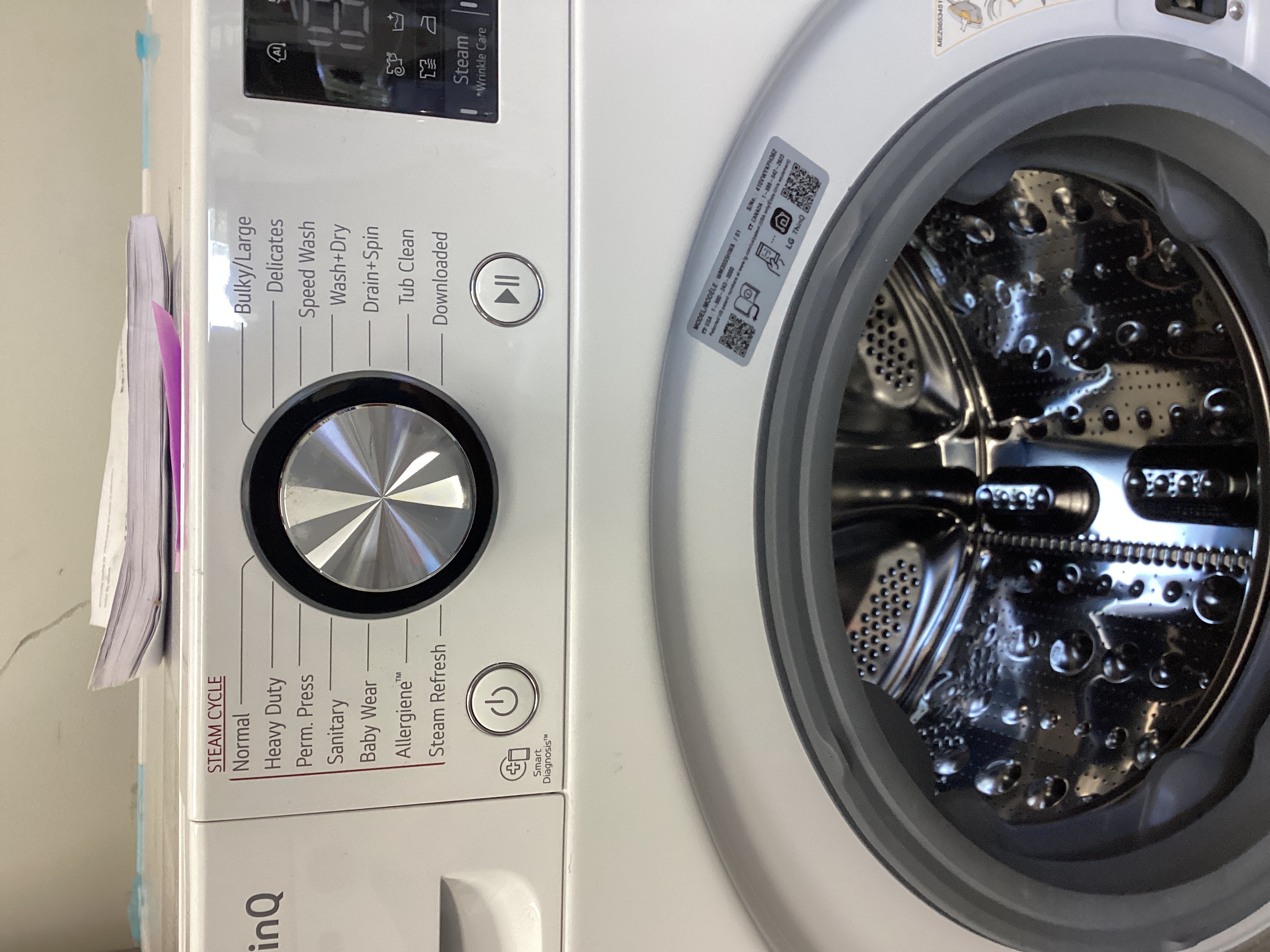 LG WM3555HWA - Washer/Dryer Combo at Doraville Store