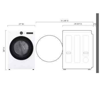 LG DLGX5501W - Gas Dryer at Storage 2