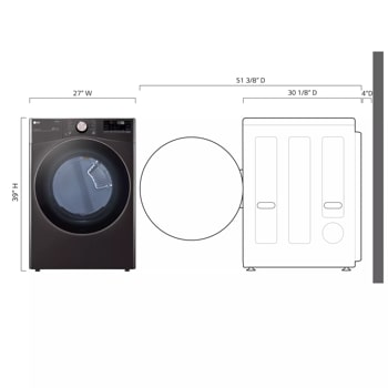 LG DLEX4000B - Electric Dryer at Doraville Store