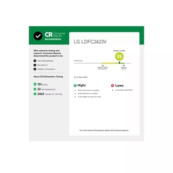 LG LDFC2423V - Front Control Dishwasher at Doraville Store