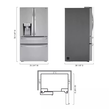 LG LRMVS3006S - French Door Refrigerator at Doraville Store