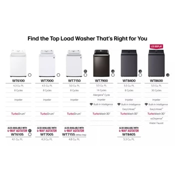 LG WT6105CW - Top Load Washer at Doraville Store